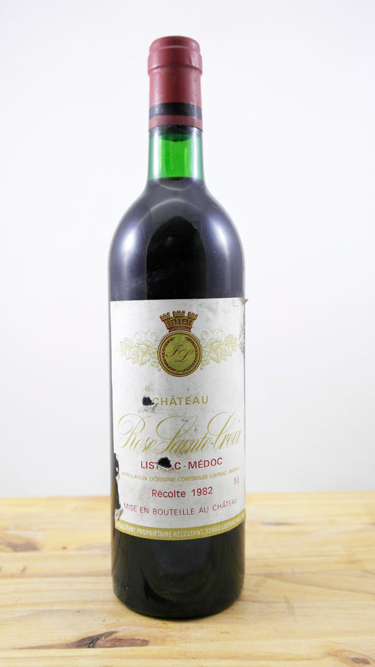 Vin Année 1982 Château Rose Sainte-Croix TLB