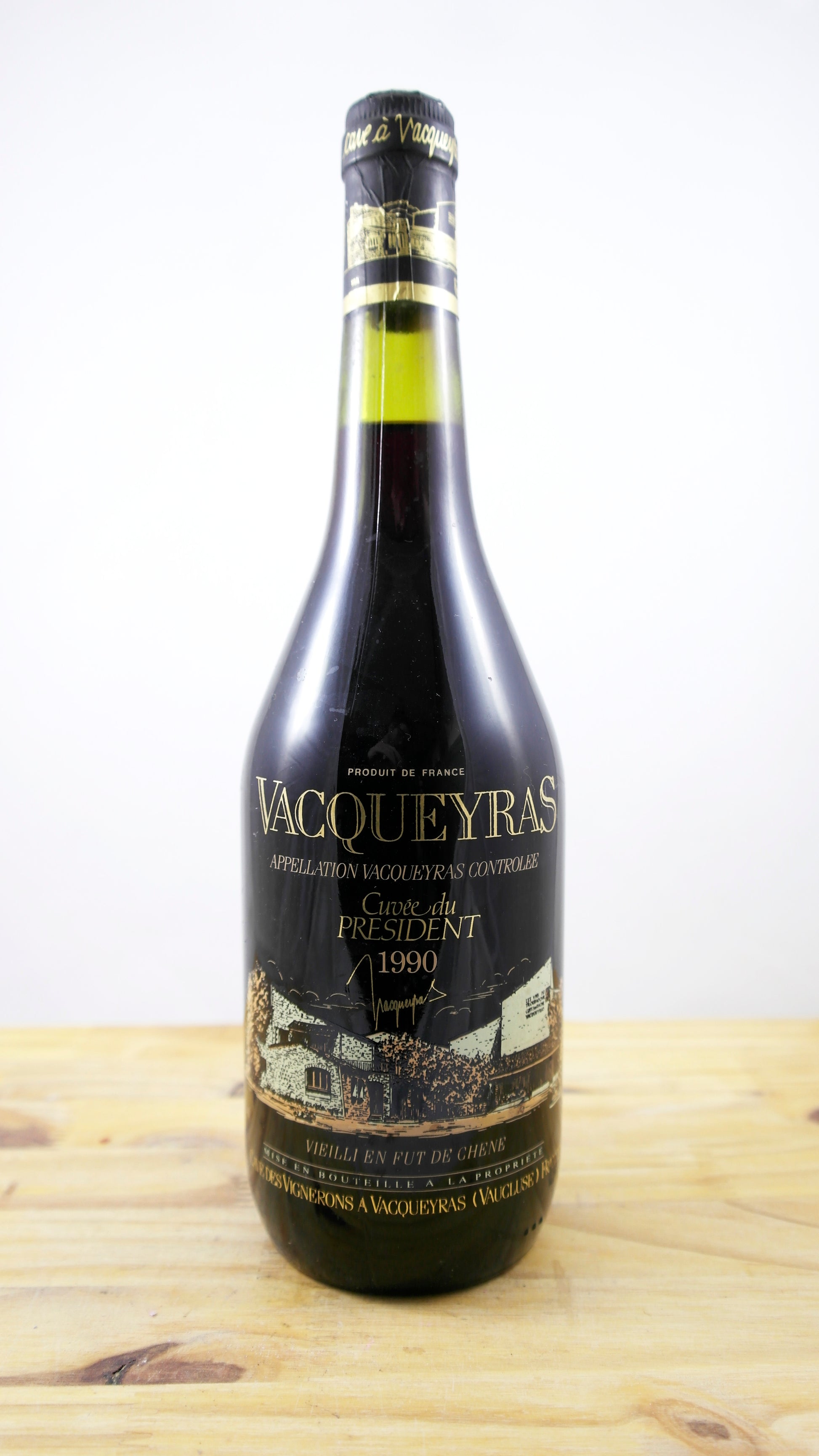 Vin Année 1990 Vacqueyras Cuvée du Président