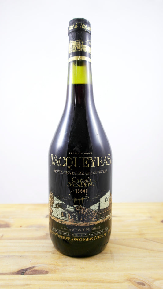 Vin Année 1990 Vacqueyras Cuvée du Président