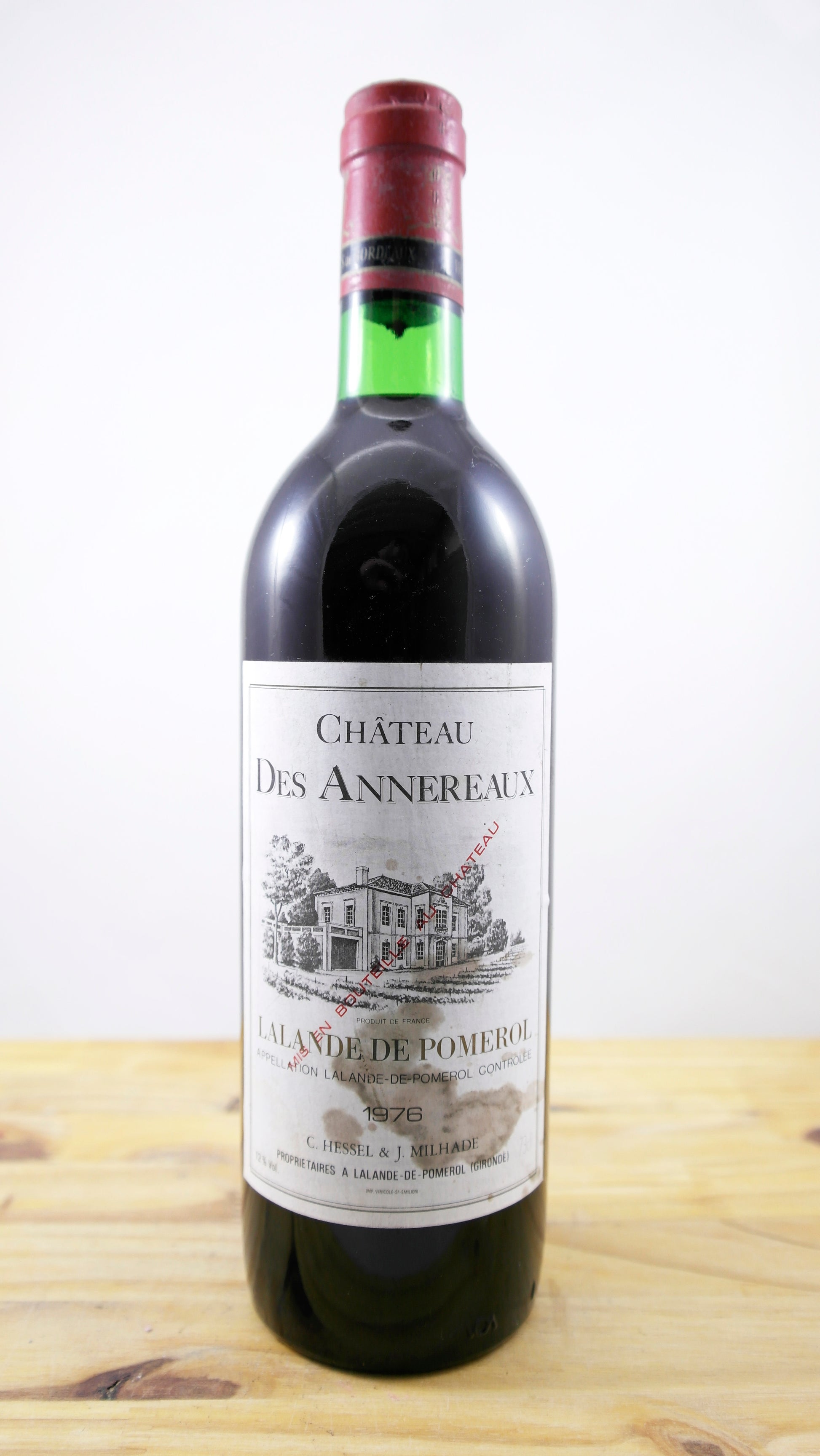 Vin Année 1976 Château des Annereaux ELA