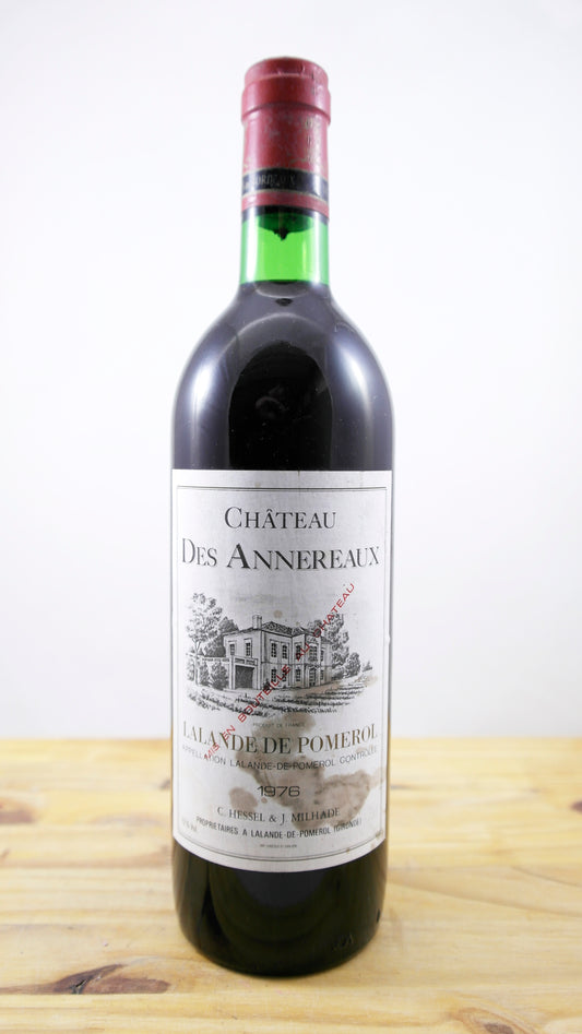 Vin Année 1976 Château des Annereaux ELA