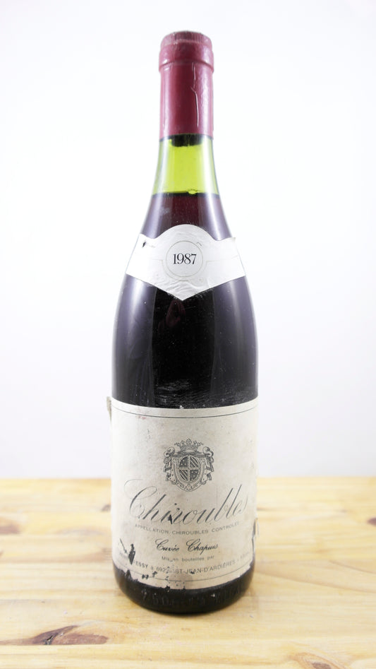 Vin Année 1987 Chiroubles Cuvée Chapuis