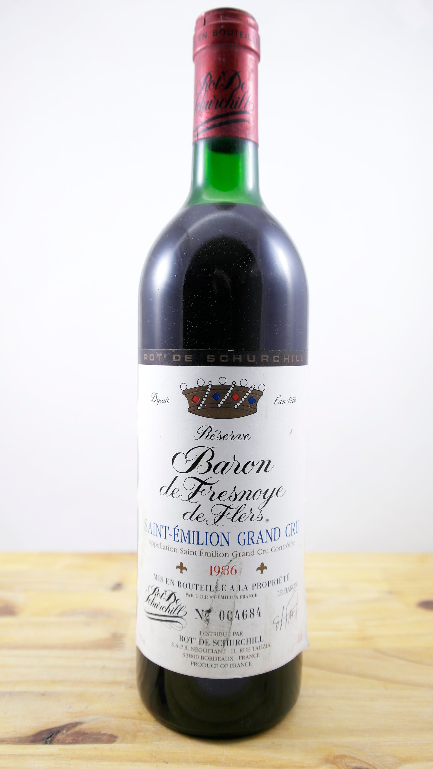 Vin Année 1986 Réserve Baron de Fresnoye de Flers ELA