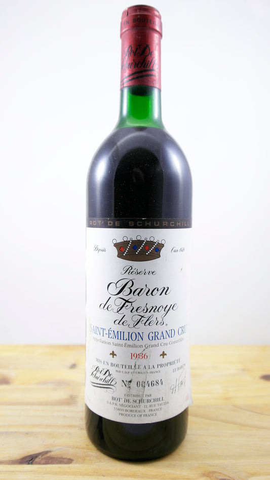 Vin Année 1986 Réserve Baron de Fresnoye de Flers ELA