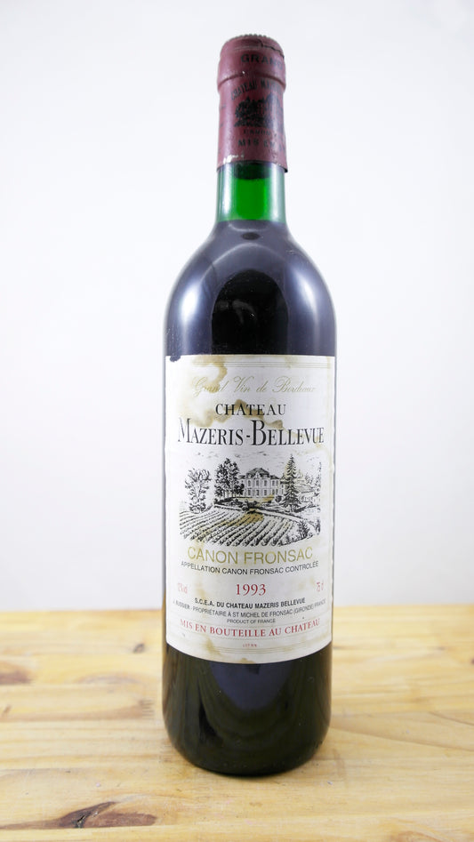 Vin Année 1993 Château Mazeris-Bellevue
