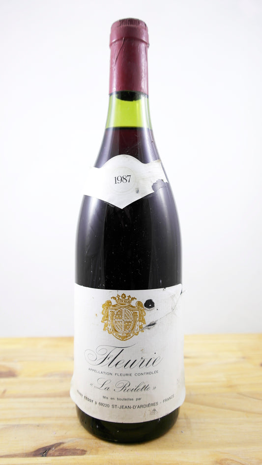 Vin Année 1987 Fleurie La Roilette
