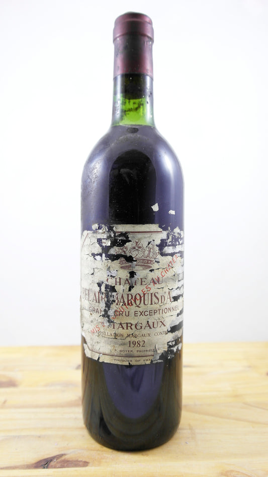 Vin Année 1982 Château Bel Air-Marquis d'Aligre EA