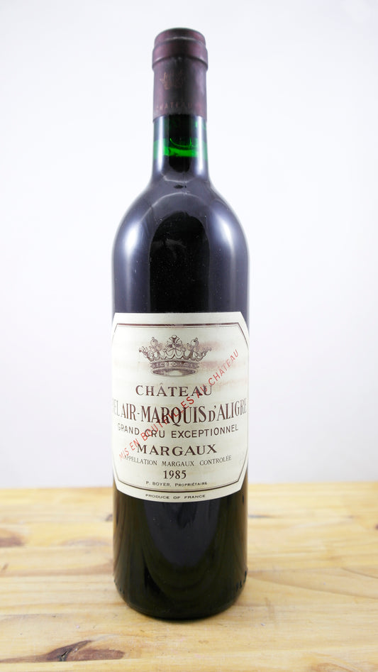 Vin Année 1985 Château Bel Air-Marquis d'Aligre