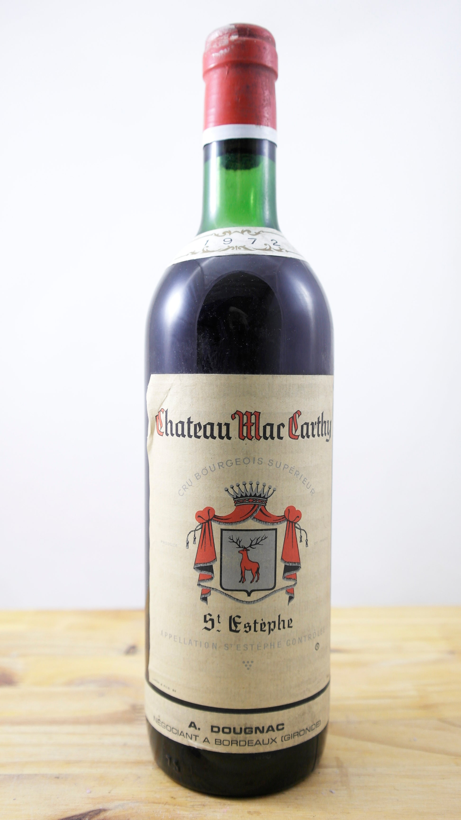 Vin Année 1972 Château Mac Carthy