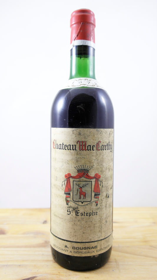 Vin Année 1972 Château Mac Carthy ES