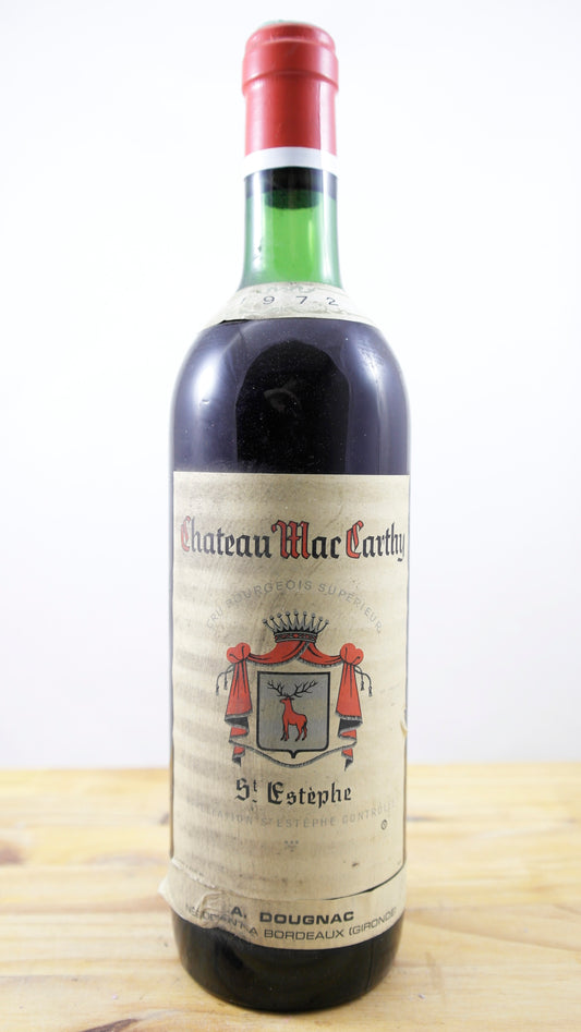 Vin Année 1972 Château Mac Carthy EA
