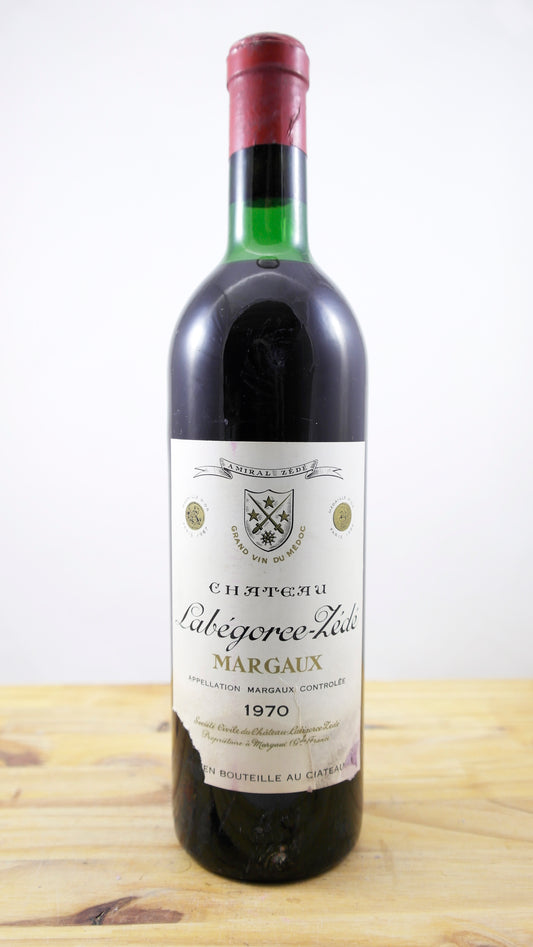 Vin Année 1970 Château Labegorce-Zédé ELA