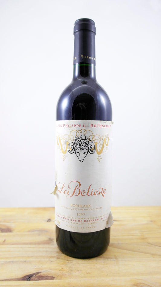 Vin Année 1997 La Bélière Rothschild ELA