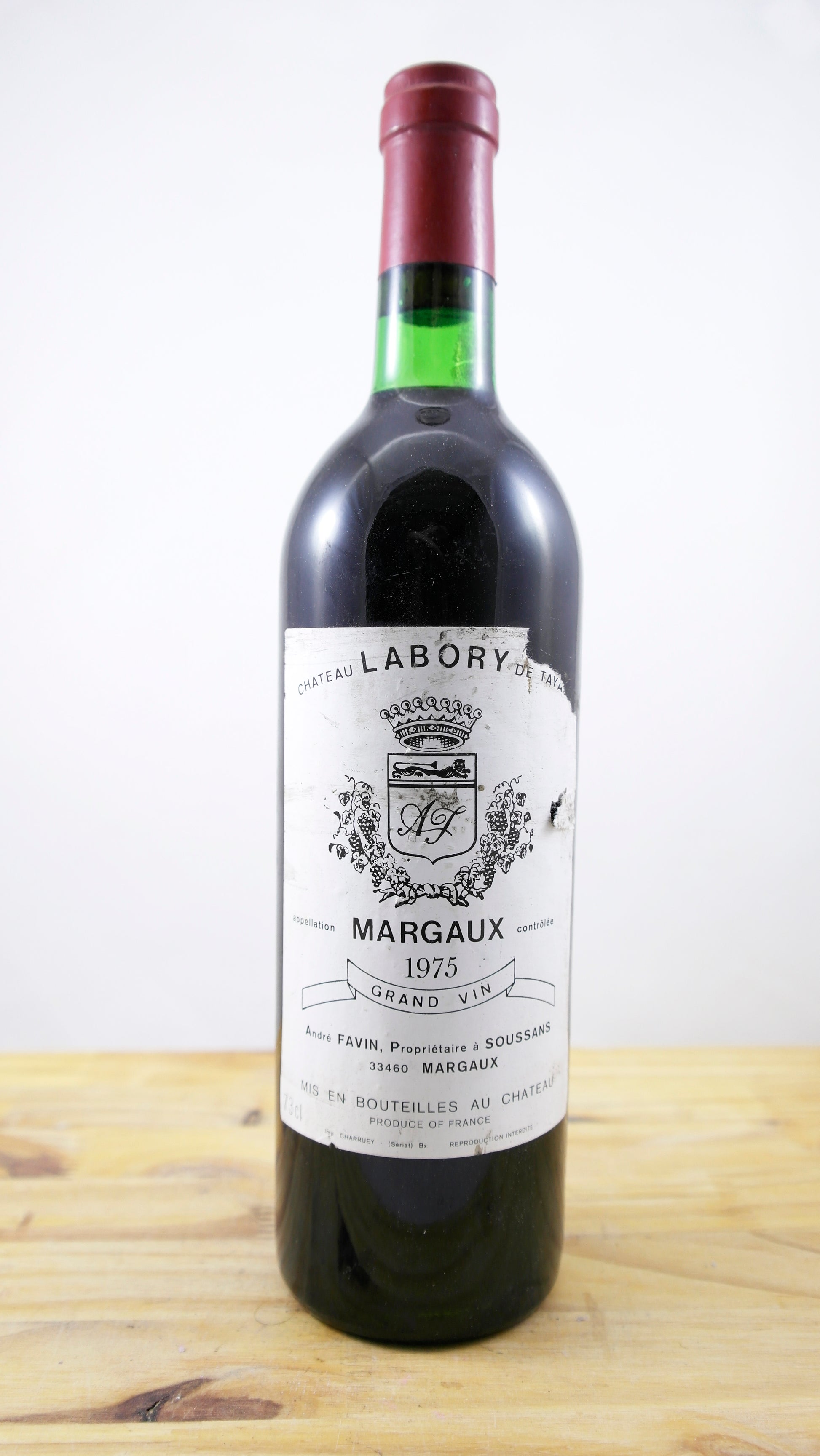 Vin Année 1975 Château Labory de Tayac ELA