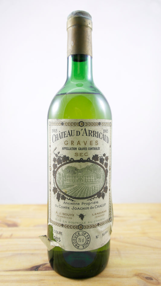 Vin Année 1985 Château d'Arricaud MA