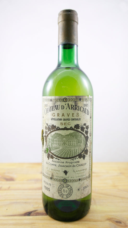 Vin Année 1985 Château d'Arricaud ELA