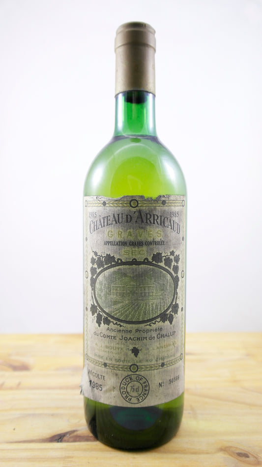 Vin Année 1985 Château d'Arricaud EA