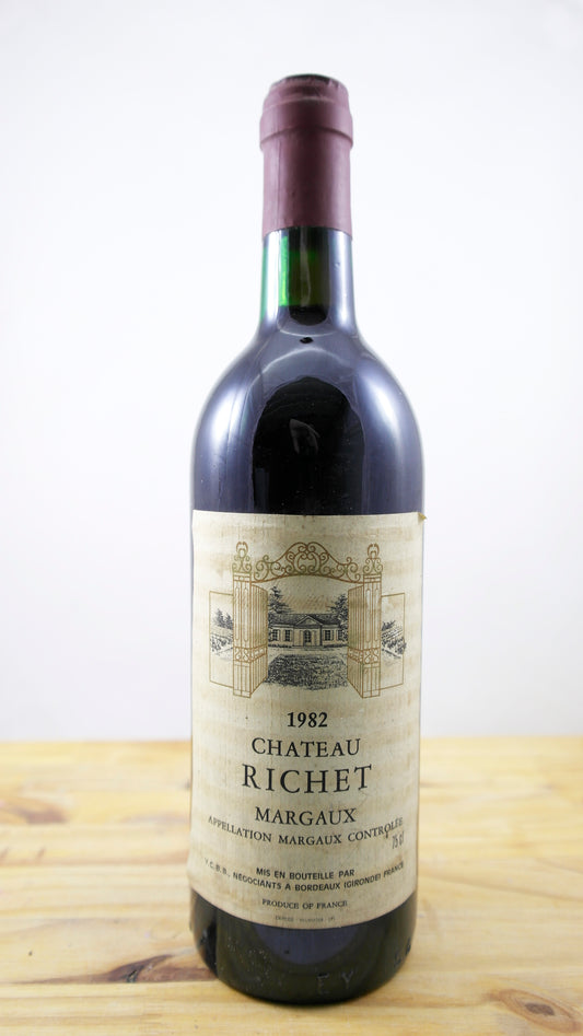 Vin Année 1982 Château Richet