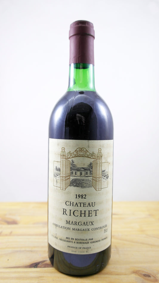Vin Année 1982 Château Richet LB