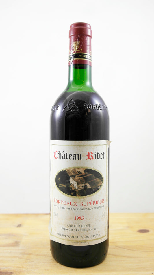 Vin Année 1995 Château Ridet 