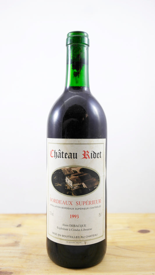 Vin Année 1993 Château Ridet CM