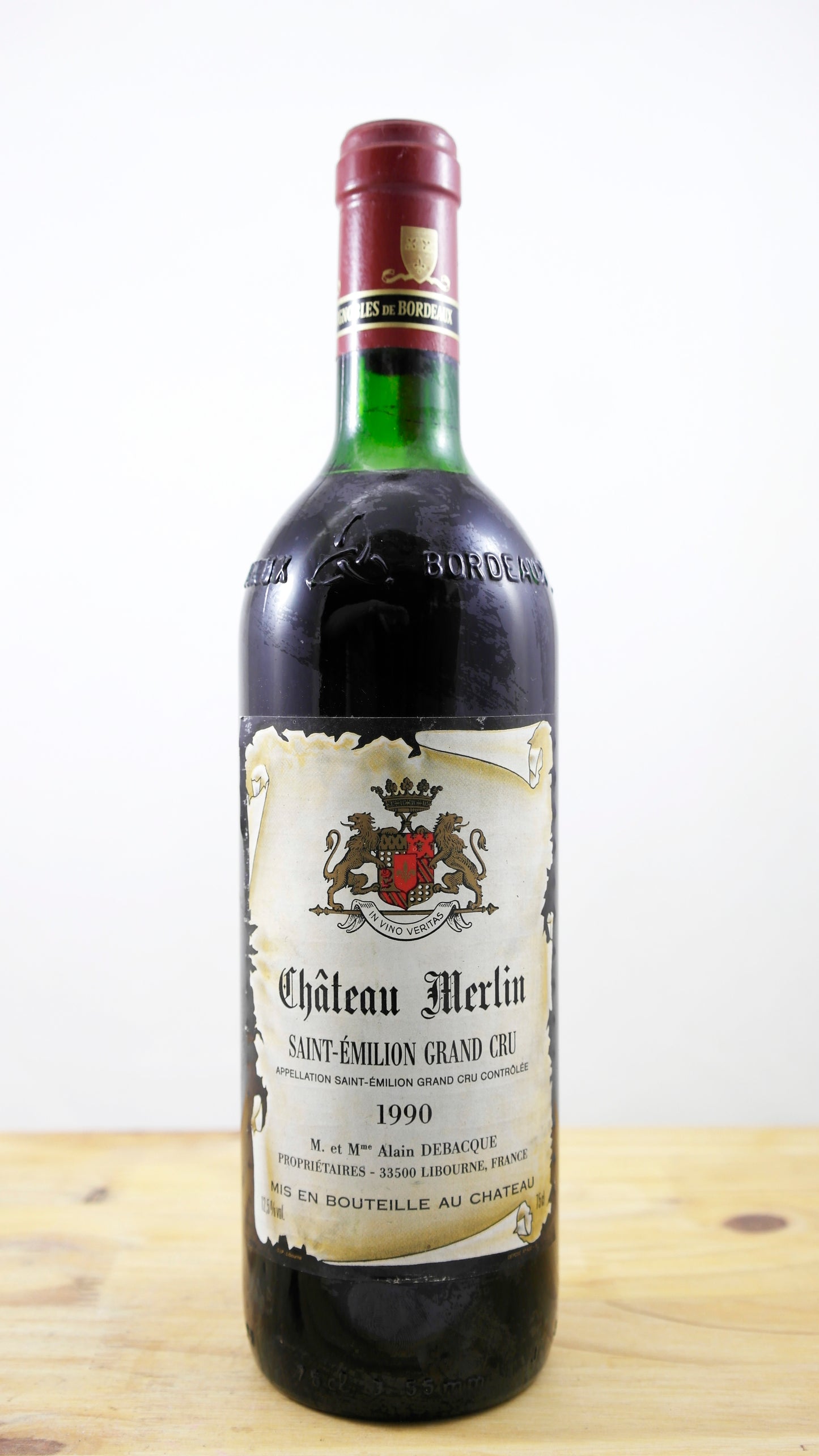 Vin Année 1990 Château Merlin