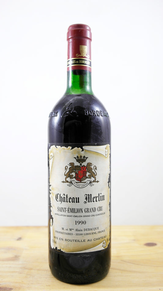 Vin Année 1990 Château Merlin