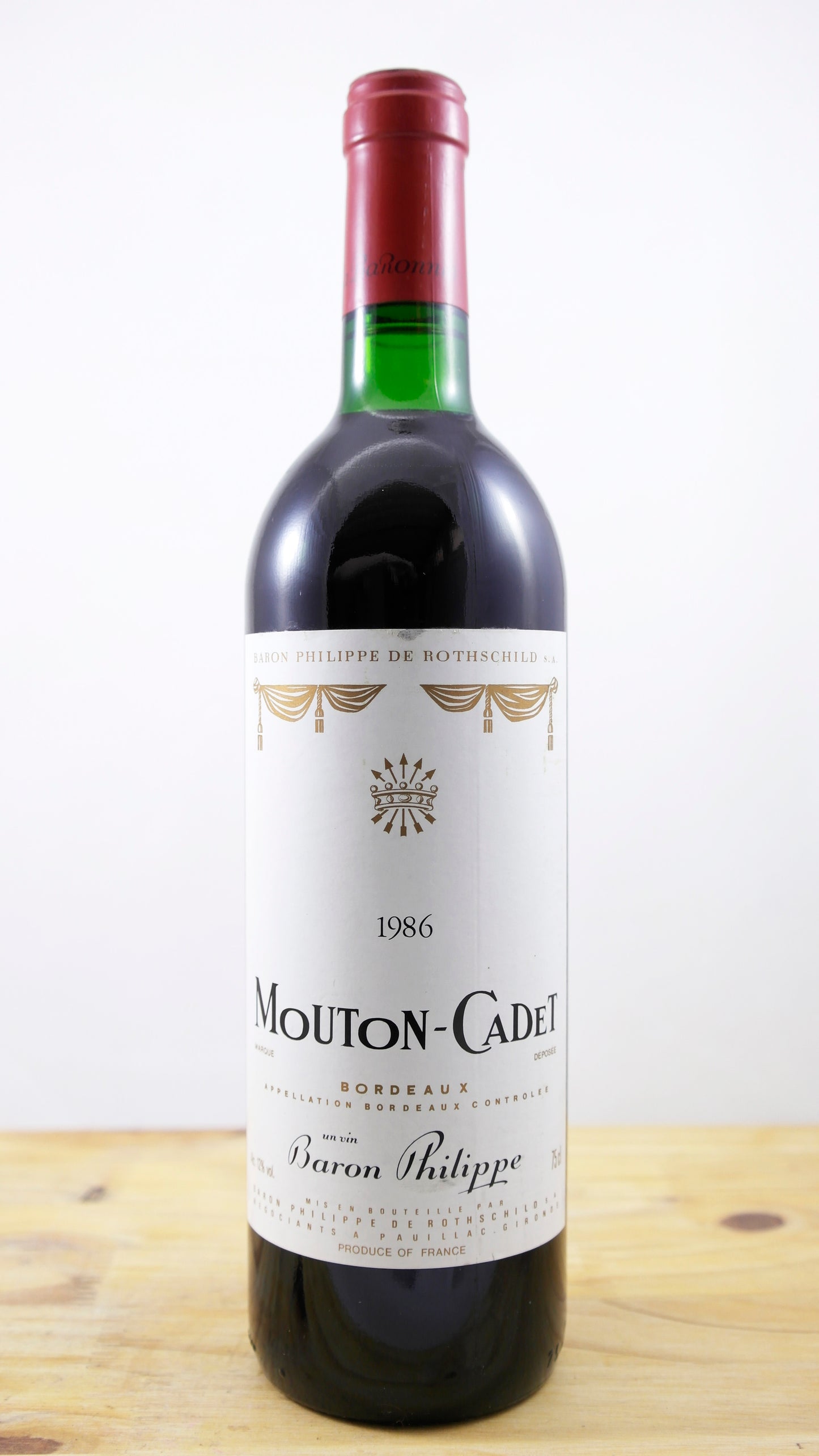 Vin Année 1986 Mouton Cadet Rothschild