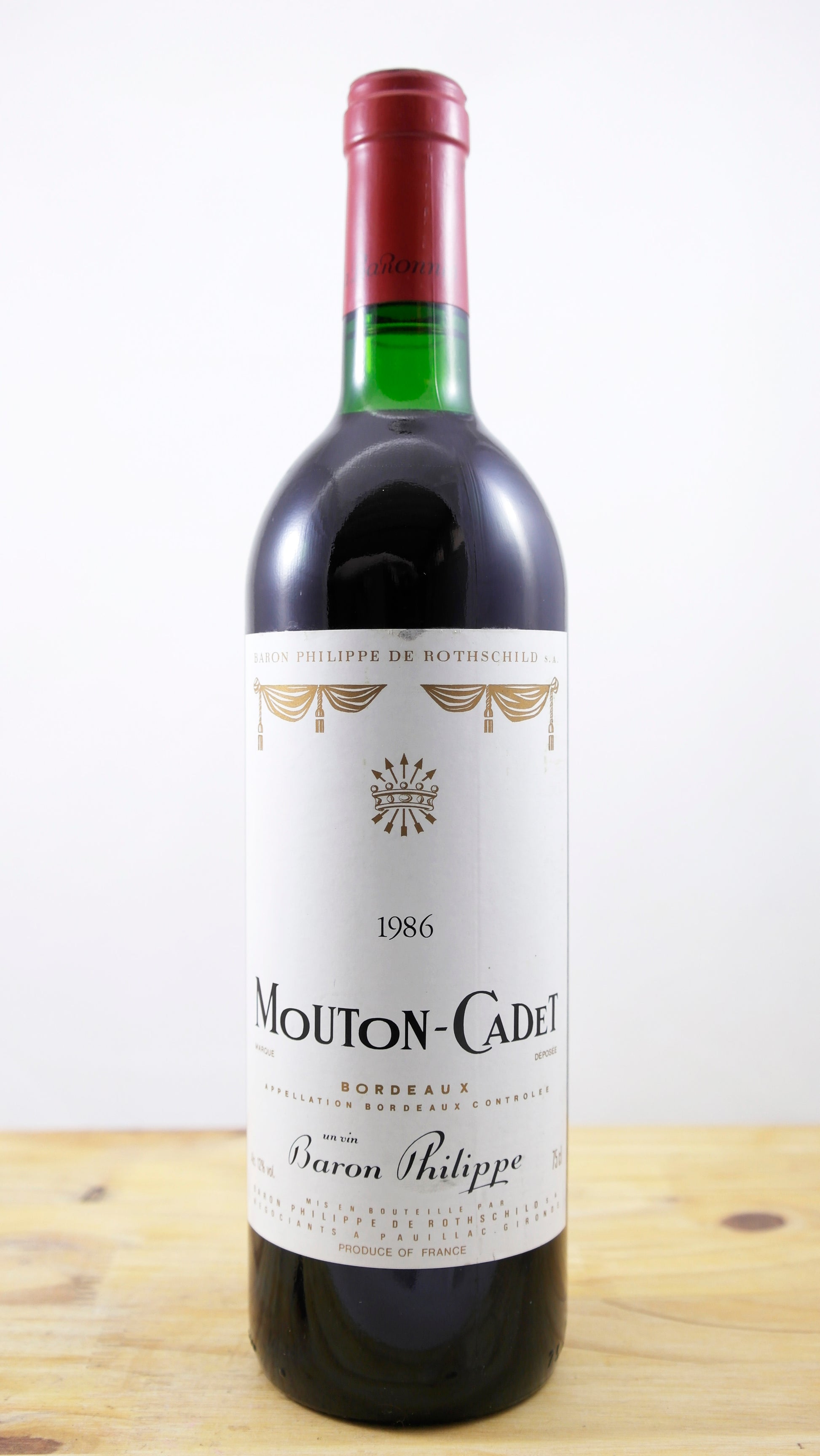 Vin Année 1986 Mouton Cadet Rothschild