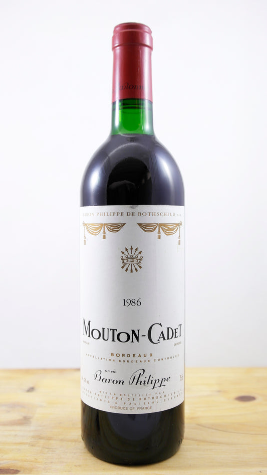 Vin Année 1986 Mouton Cadet Rothschild