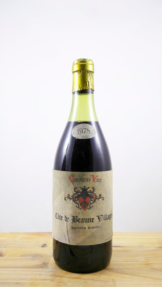 Vin Année 1978 Côtes de Beaune Villages Nolasque