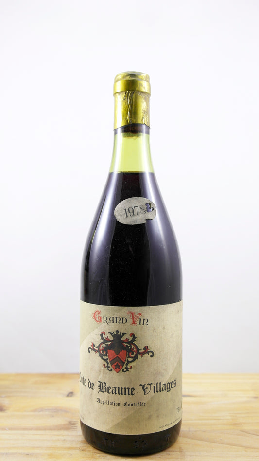 Vin Année 1978 Côtes de Beaune Villages Nolasque ELA