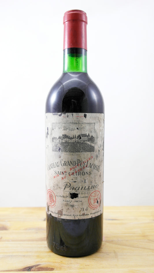 Vin Année 1974 Château Grand-Puy-Lacoste 
