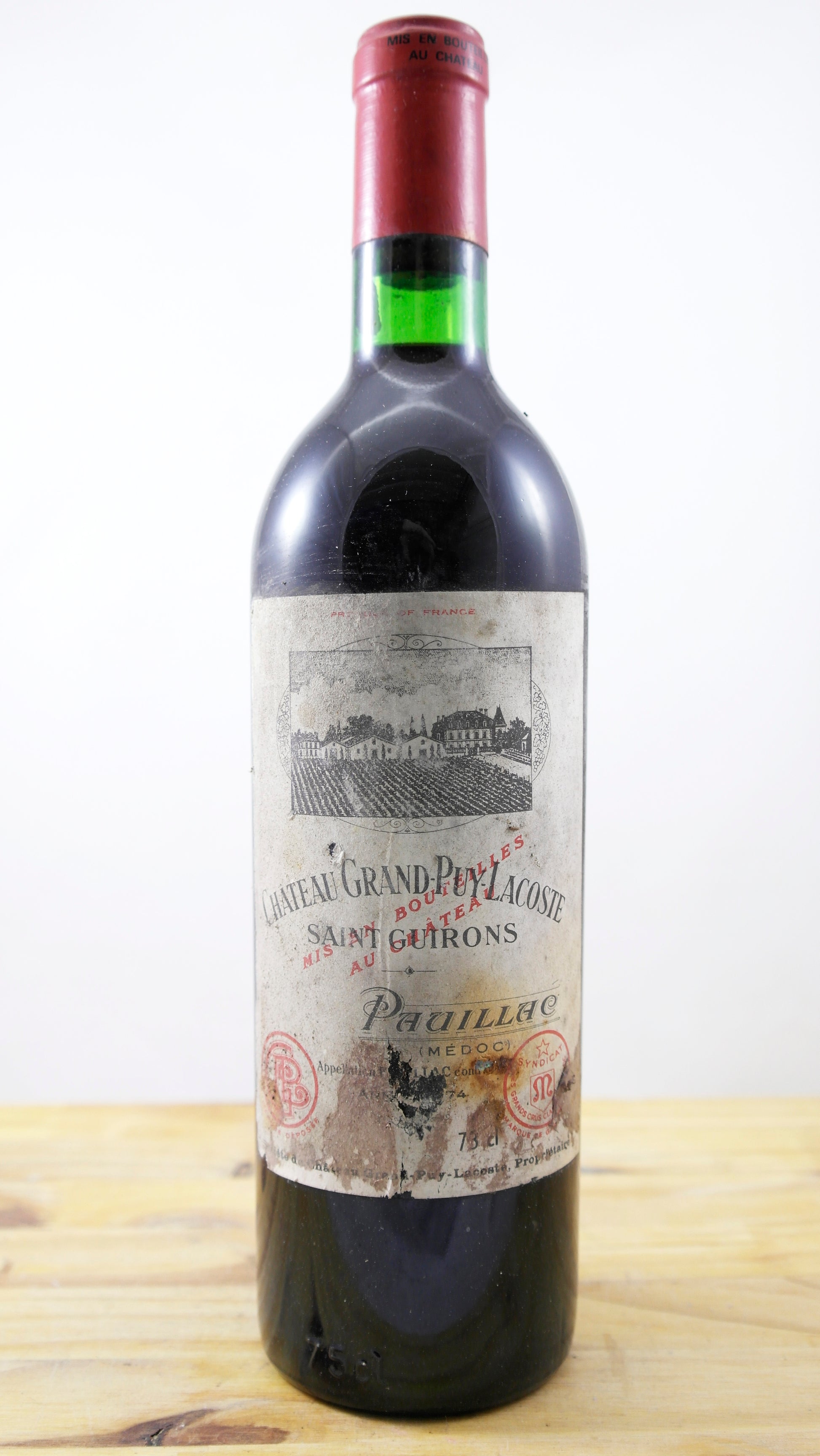Vin Année 1974 Château Grand-Puy-Lacoste EA