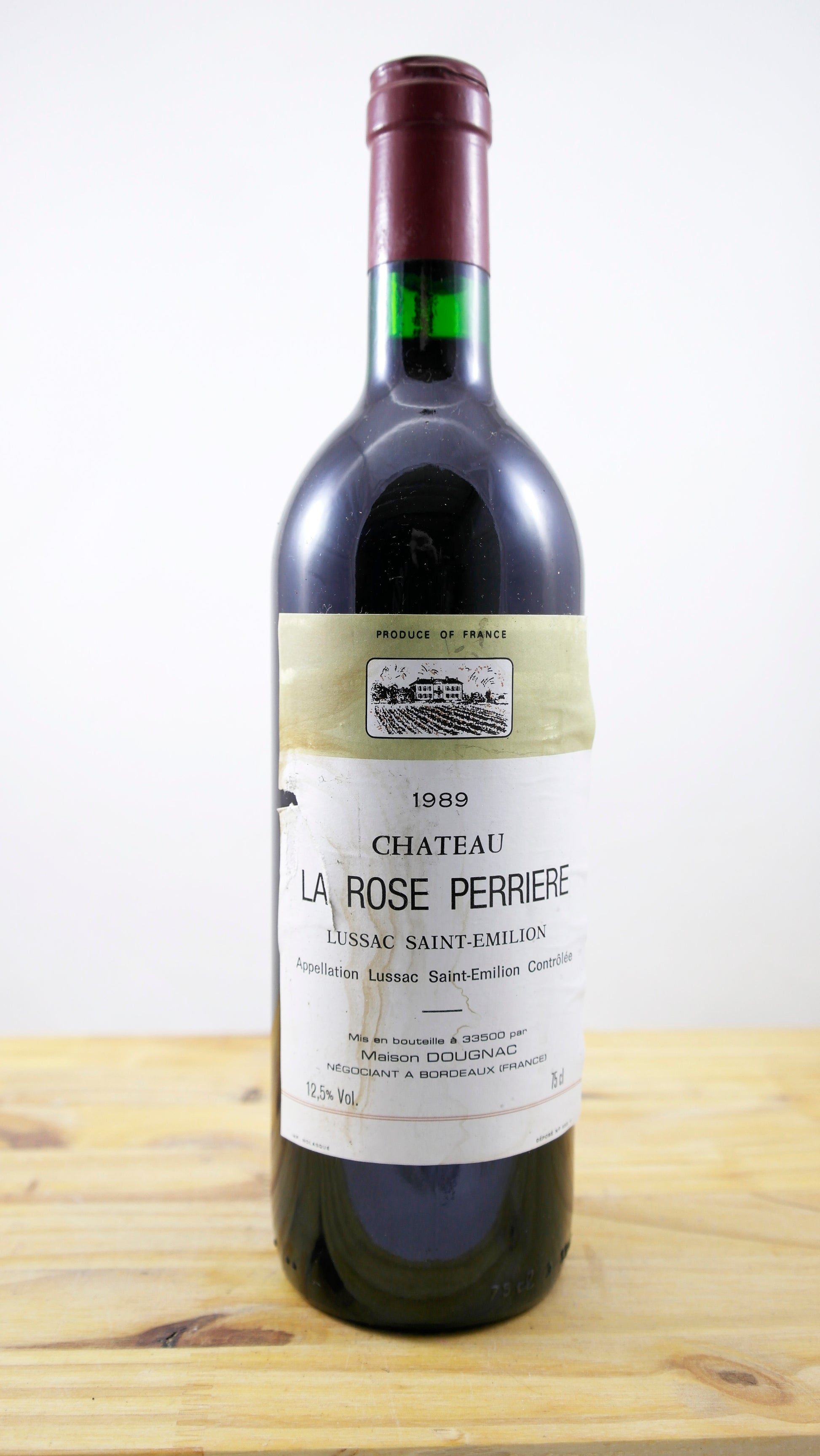 Vin Année 1989 Château La Rose Perriere ELA