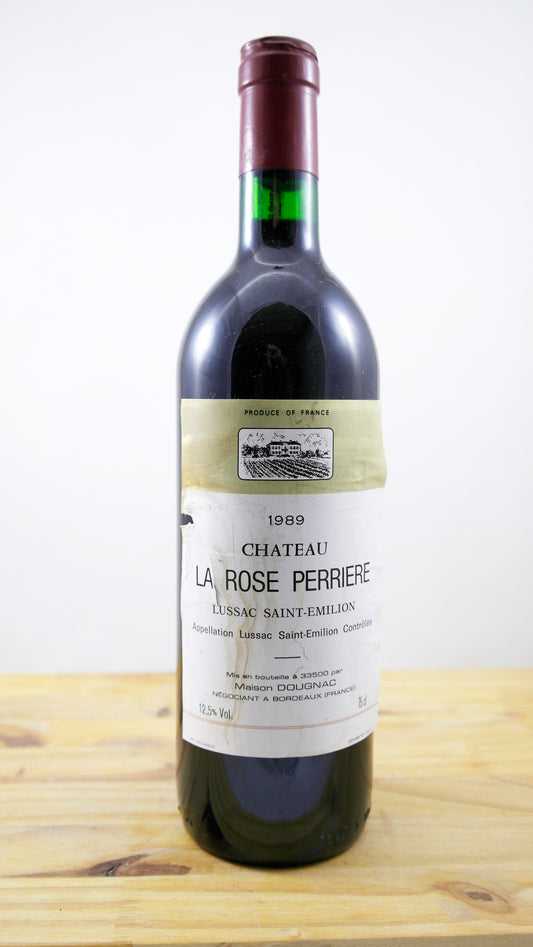 Vin Année 1989 Château La Rose Perriere ELA