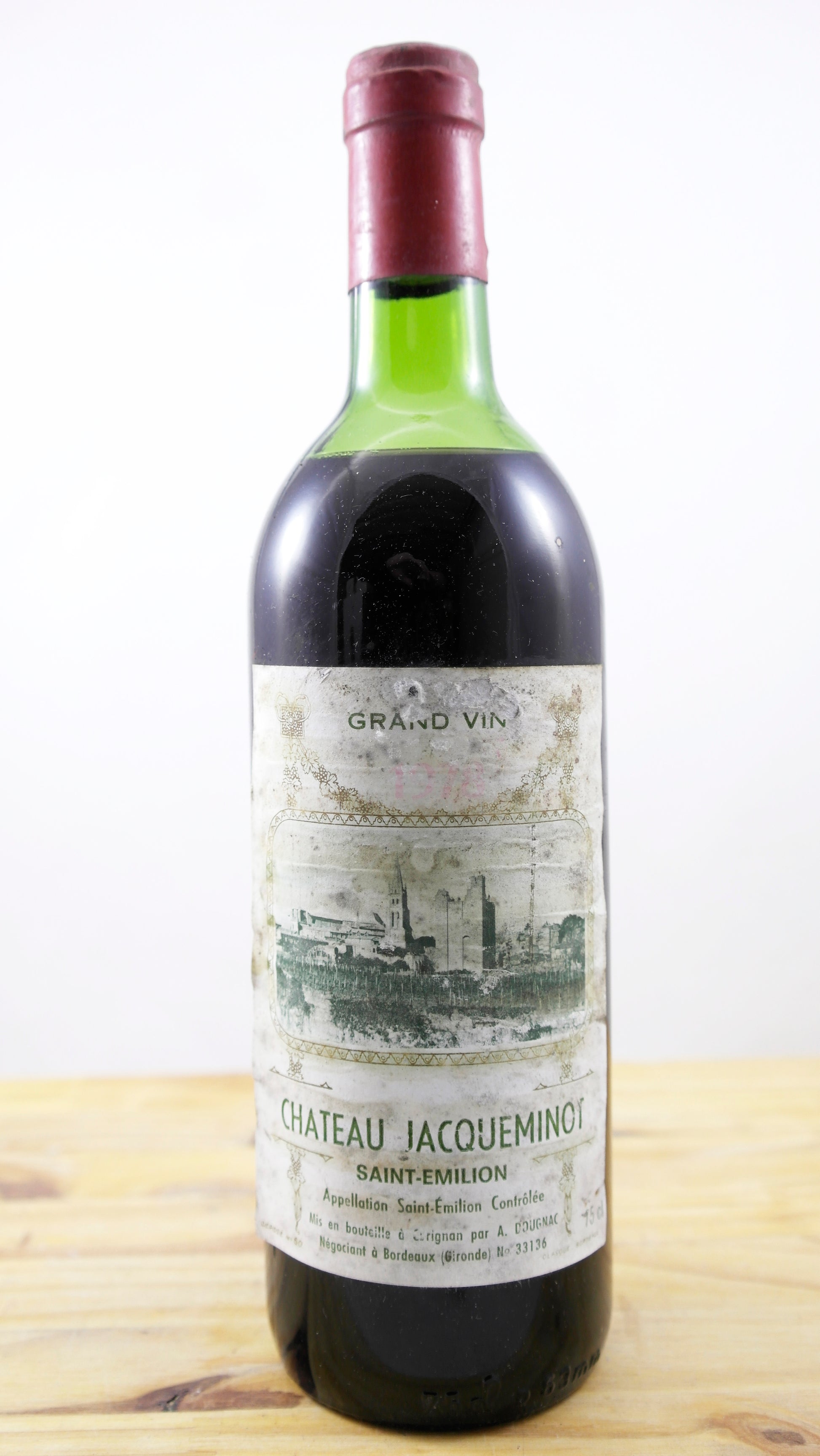 Vin Année 1978 Château Jacqueminot ETA