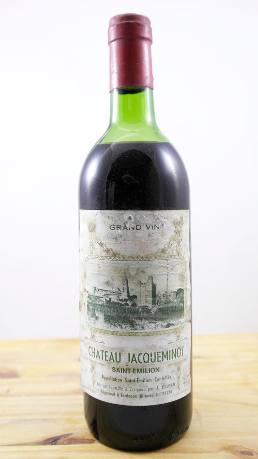 Vin Année 1978 Château Jacqueminot ETA
