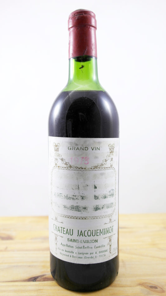 Vin Année 1978 Château Jacqueminot ETA2