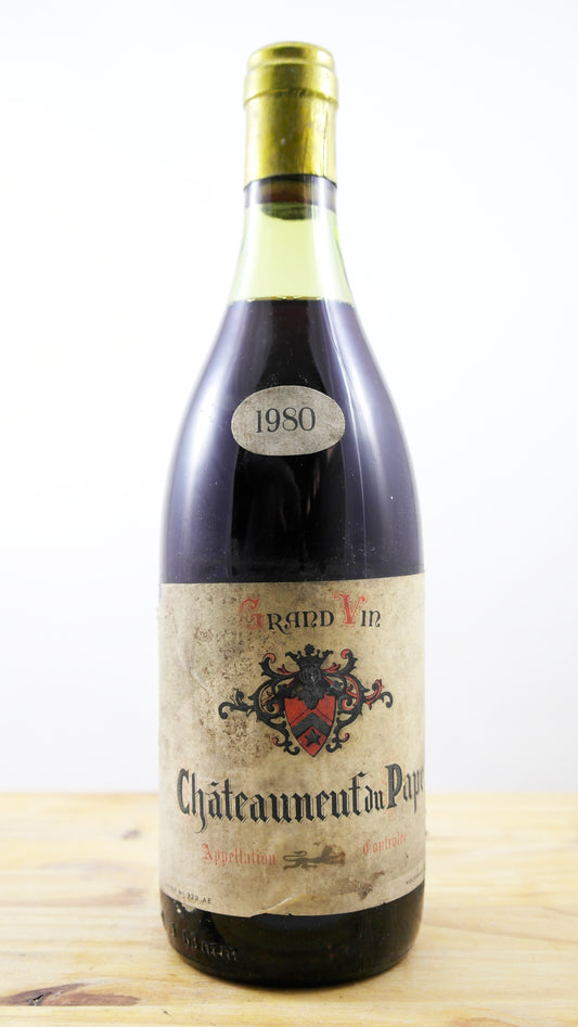 Vin Année 1980 Châteauneuf du Pape Dougnac ELA