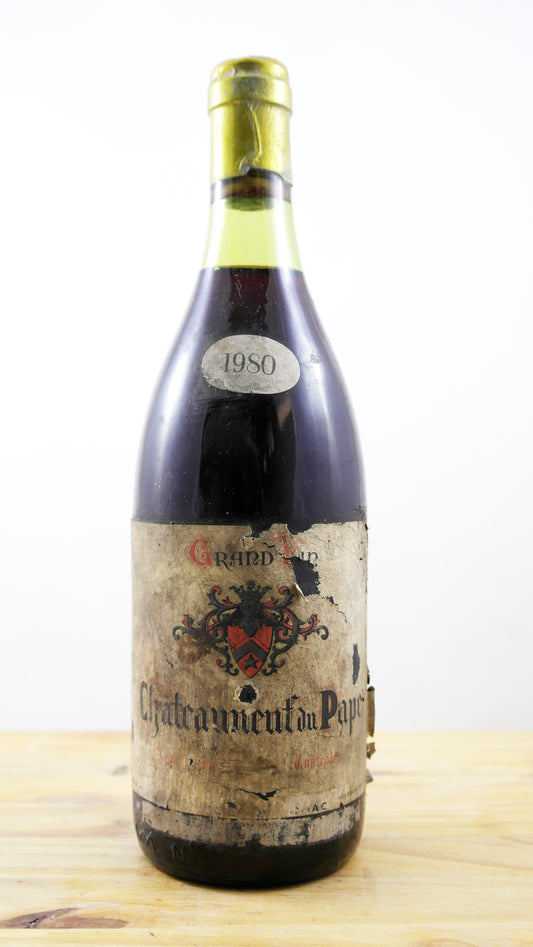 Vin Année 1980 Châteauneuf du Pape Dougnac ETA