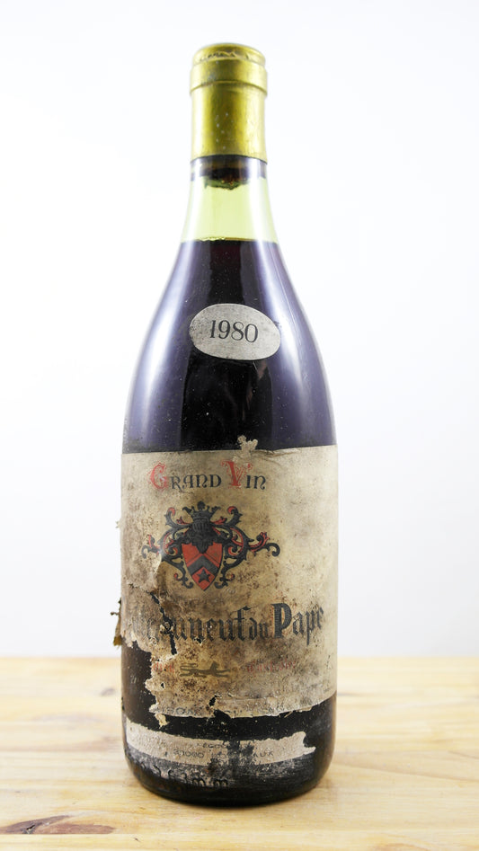 Vin Année 1980 Châteauneuf du Pape Dougnac ES