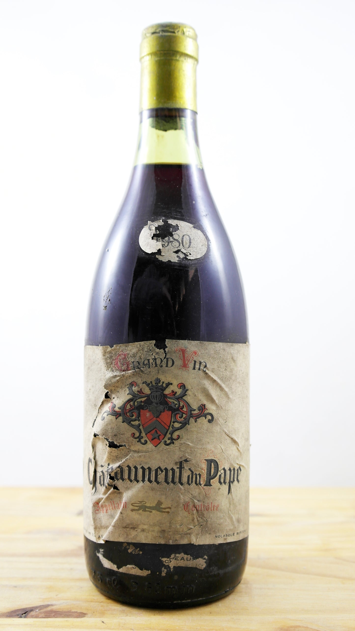 Vin Année 1980 Châteauneuf du Pape Dougnac ETS