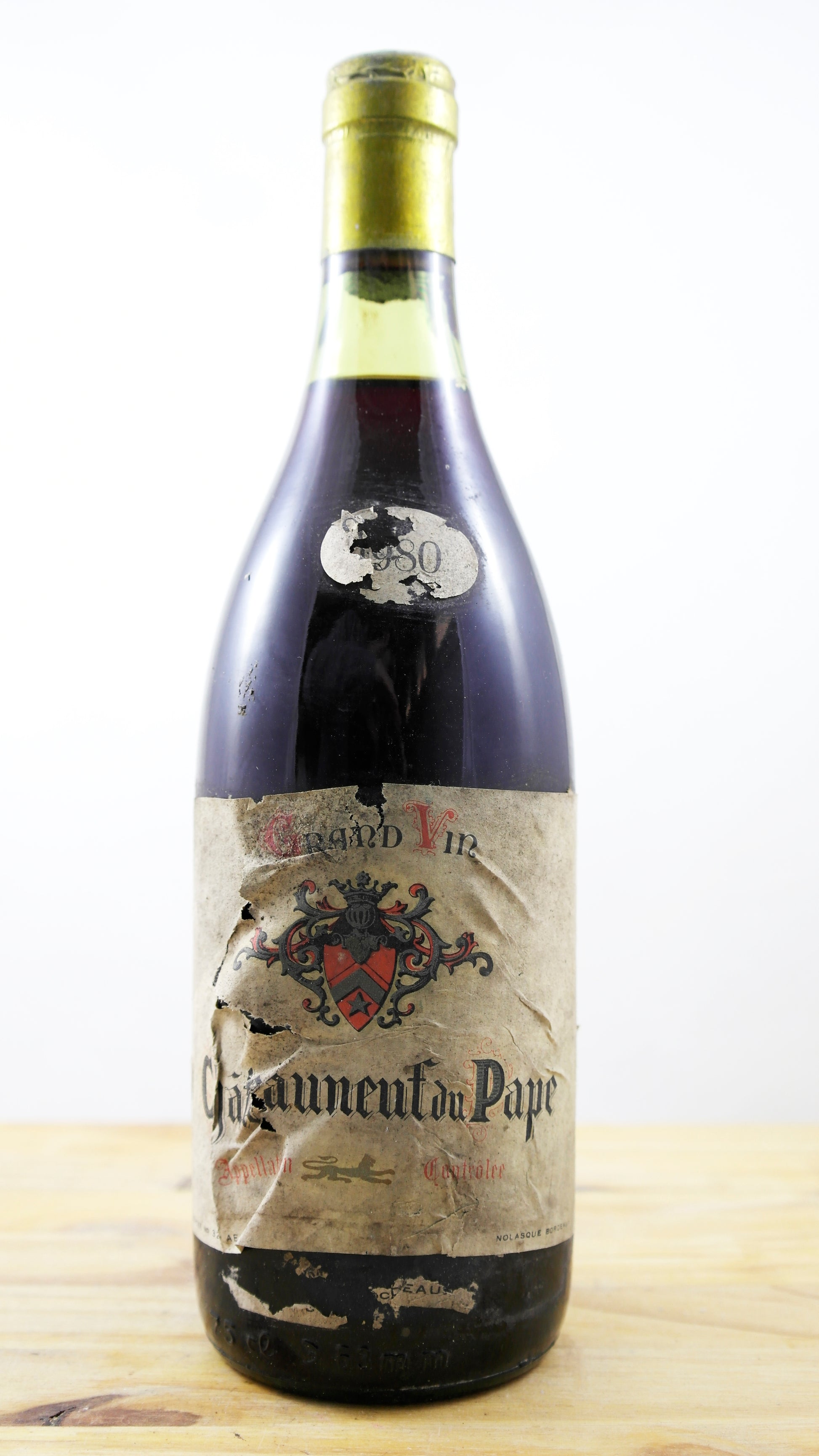 Vin Année 1980 Châteauneuf du Pape Dougnac ETS