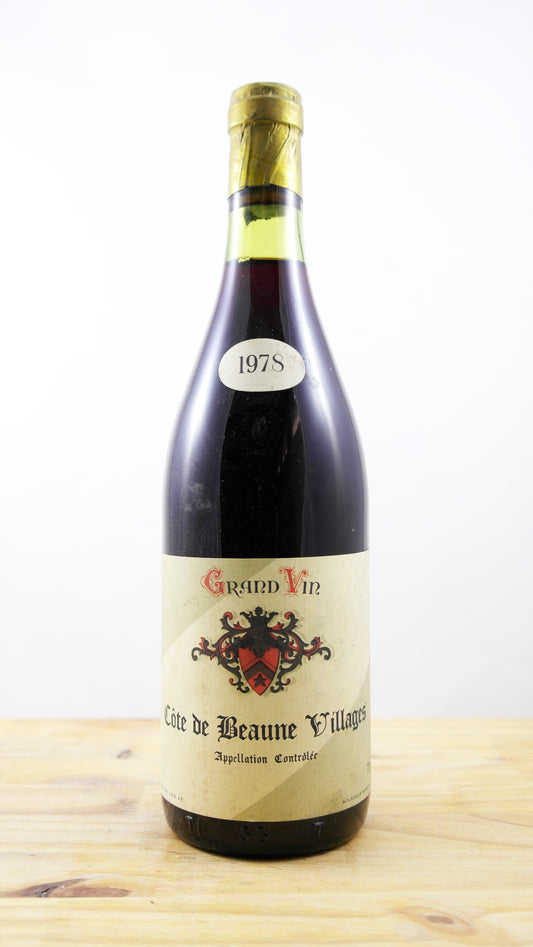 Vin Année 1978 Côte de Beaune Villages Nolasque TLB
