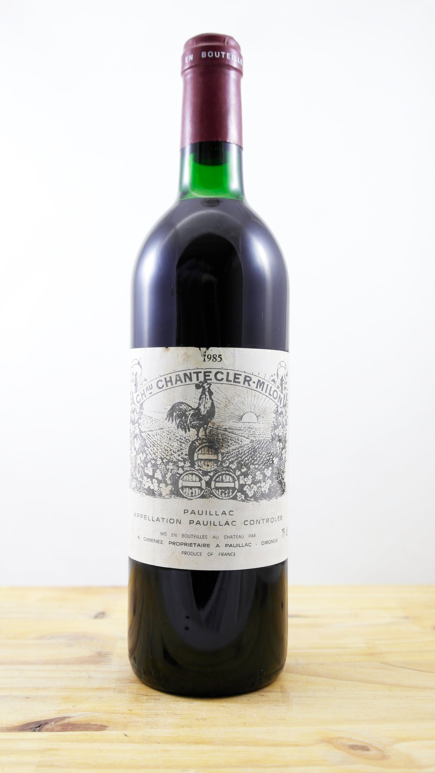 Vin Année 1985 Château Chantecler-Milon EA