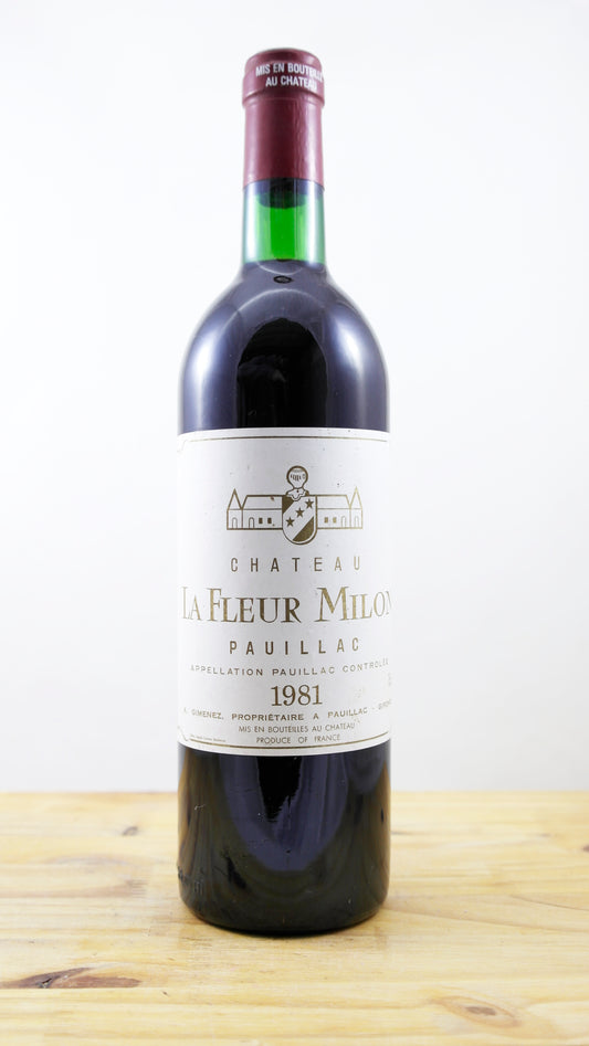 Vin Année 1981 Château La Fleur Milon