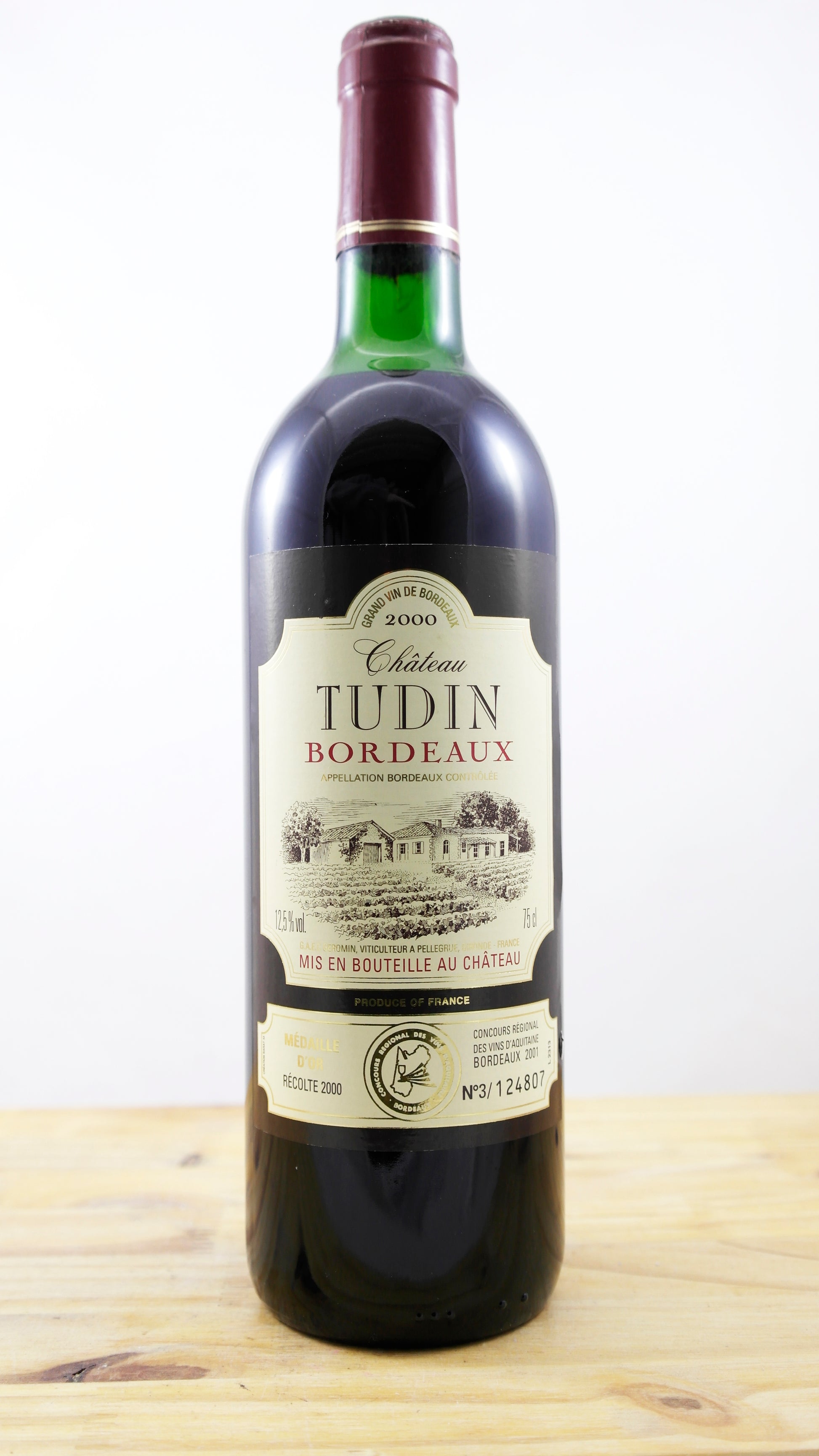Vin Année 2000 Château Tudin HE