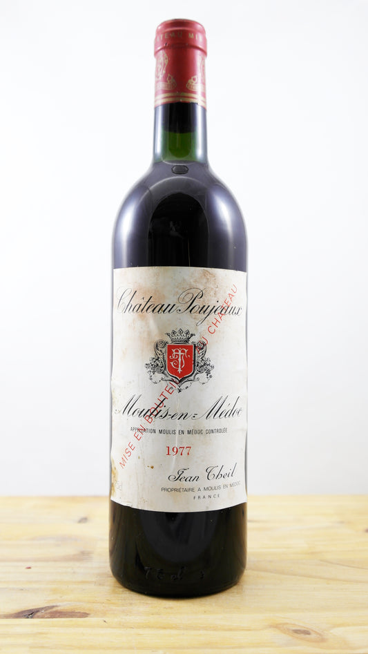 Vin Année 1977 Château Poujeaux