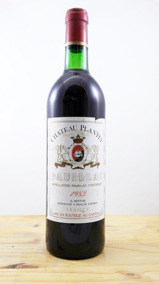 Vin Année 1983 Château Plantey